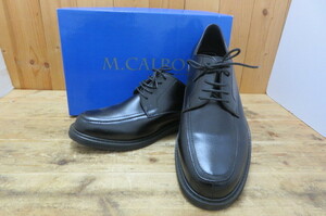 即決・M.CALROS 紳士靴 27.0cm・メンズシューズ ビジネスシューズ・黒/ブラック・エムカルロス・3511