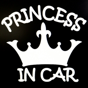 カッティングステッカー/princess in CAR