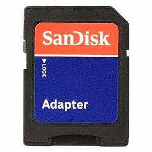 【vaps_2】SanDisk MicroSD-SD変換アダプター サンディスク マイクロSDカード アダプター 送込