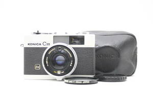 ★良品★KONICA コニカ C35 HEXANON 38mm F2.8 人気の単集点式搭載コンパクトフィルムカメラ！動作品！ OK5865