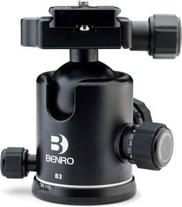 未開封・未使用品★BENRO ベンロ B3 BALL HEAD ボールヘッド 自由雲台 B-3 水準器付 カメラアクセサリー 撮影 固定 雲台 カメラ用品 S272