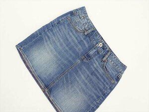 小さいサイズ 美品 ギャップ GAP ミニ丈 デニムタイトスカート XXS ブルー