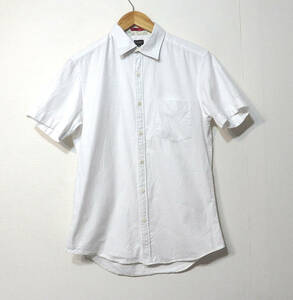 【送料無料】ポールスミス半袖シャツ/Mサイズ　ボタンシャツ　白　ヨレあり　　paulsmith