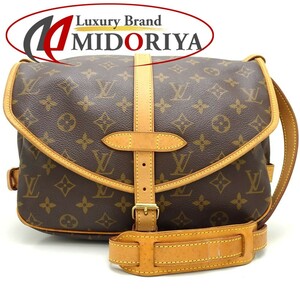 LOUIS VUITTON ルイヴィトン モノグラム ソミュール30 M42256 斜め掛けショルダーバッグ ブラウン/350681【中古】