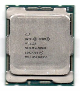 Intel ☆ XEON W-2125　SR3LM ★ 4.00GHz (4.50GHz)／8.25MB　4コア ★ ソケットFCLGA2066 ☆
