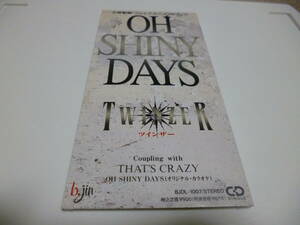 8cm屋）名曲！TWINZER「OH　SHINY　DAYS」大塚　ファイブミニCM　８ＣＭ