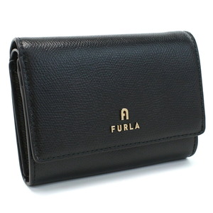 【新品 未使用】フルラ FURLA FURLA CAMELIA ２つ折り財布 小銭入付き ブランド WP00325 ARE000 O6000 NERO ブラック レディース