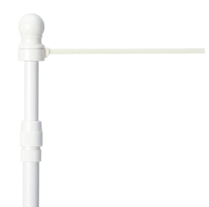 レギュラーのぼり用　竿　セーフティーポール（安全ポール） 白色 1本 2段伸縮　竿　3M（横棒サイズ600mm） 日本製　