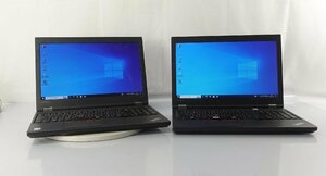 2台set 訳有 15.6インチ Lenovo ThinkPad L570 20JQA006JP/Core i3 6006U/メモリ4GB/SSD128GB/Windows 10 OS有 ノート PC レノボ N031911