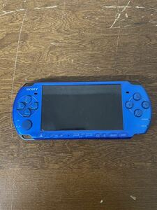 ★SONY ソニー PSP プレイステーションポータブル PlayStationPortable ブルー PSP-3000 バッテリー付き 動作未確認現状品