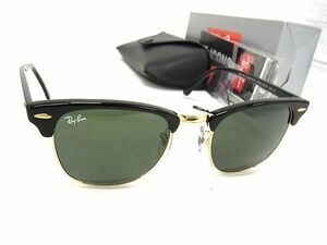 1円 ■極美品■ Ray-Ban レイバン RB3016 クラブマスター サングラス メガネ 眼鏡 レディース メンズ ブラック系 FA5191