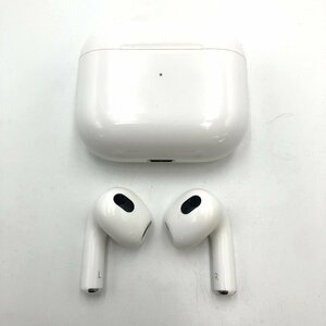 3178☆ Airpods 3rdgeneration ワイヤレス イヤホン MME73J/A Bluetooth5.3+両耳ENC搭載 IPX7防水 ENCノイズキャンセリング【0410】