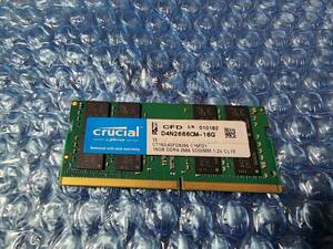 即決 Crucial製 16GB DDR4 PC4-21300 DDR4-2666 260pin PC4-17000互換, PC4-2400互換 送料120円～