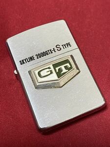 ☆ 希少！ ZIPPO SKYLINE 2000GTX-E S TYPE 1976年製 日産 スカイライン ケンメリ ノベルティ ジッポ ジッポー オイルライター ☆