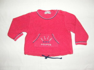 ★ELLE エル★　80cm　赤色　長袖セーター