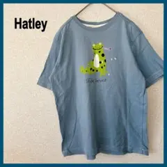 [Hatley] Tシャツ グラフィックカエル 半袖 カットソー ブルー 綿