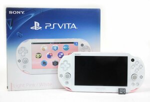 [動作OK] ソニー SONY PlayStation Vita ライトピンク ホワイト PCH-2000 メモリーカード 16GB wi-fiモデル プレイステーション PS Vita