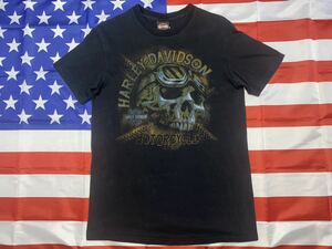 中古美品　HARLEY-DAVIDSON ARKANSAS コットンTシャツ