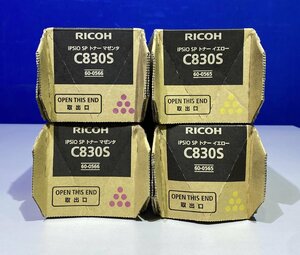 【越谷発】【RICOH】☆ 純正未使用品 IPSiO SPトナー C830S ☆ ４本セット（Mx2 Y×2）（35967）