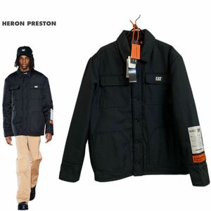 Heron Preston ヘロンプレストン 2020AW MADE IN RUMANIA ルーマニア製 タグ付 CAT COACH JACKET 中綿入りCATコーチジャケット ブラック M