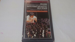 VHSビデオ:小澤征爾/サイトウキネンオーケストラ/ブラームス 交響曲第１番（1990年ライブ)