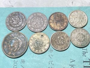 朝鮮の古銭　まとめて8枚セット　5分銅貨　2銭5分白銅貨　1銭銅貨　半銭銅貨など　古銭　アジア　韓国　外国コイン　在外貨幣