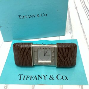 s001 A3.2 希少品 動作不明 Tiffany & Co./Atlas travel clock ティファニー アトラス トラベルクロック 電池交換必要？ 保管品