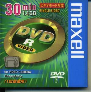 送料無料★maxell DVDカメラ 8cm DVD-R 30分 キャディタイプ 1枚
