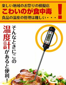 送料無料 温度計 料理 調理 食品 クッキング デジタル スティック ロングプローブ 計測器 食中毒 お風呂 湯 デジタルペンサーモ 園芸 zk240