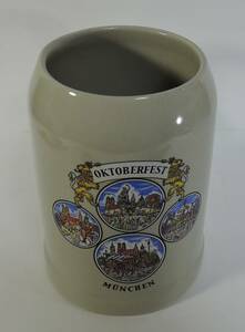 ☆V10■OKTOBERFEST　オクトーバーフェスト　　ビールマグ/ビアマグ/マグカップ　陶器製■未使用