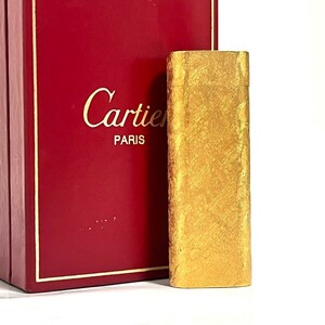 １円スタート Cartier カルティエ ライター 喫煙グッズ ガスライター 喫煙具 オーバル ローラーガスライター 箱付き　b6