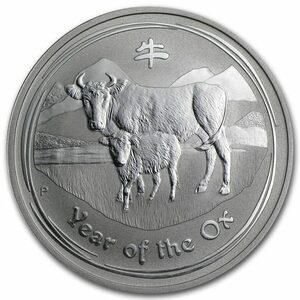 [保証書・カプセル付き] 2009年 (新品) オーストラリア「 干支 十二支・丑年 牛年 」純銀 1オンス 銀貨