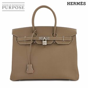 未使用 展示品 エルメス HERMES バーキン35 パーソナル SPO ハンド バッグ エプソン エトゥープ ローズコンフェッティ □R刻印 90219933