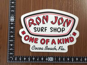 激レア!! RON JON SURF SHOP COCOA BEACH店 ビンテージ ステッカー 新品 デッド ロンジョン サーフ ショップ ココアビーチ サーフィン