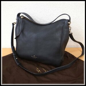 5088T 　kate spade NEW YORK ケイト・スペード　2WAY ショルダーバッグ　ブラック　レザー　ハンドバッグ