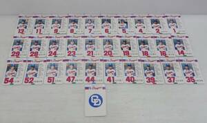 A0108 タカラ プロ野球ゲーム 昭和53年度版 中日ドラゴンズ 球団別選手カード ３０枚＋ロゴカード１枚 当時物