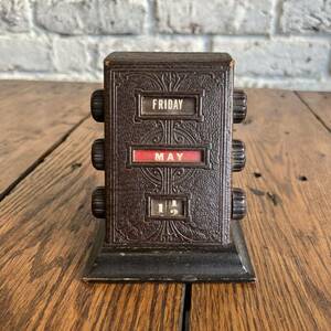 【antique】卓上カレンダー 30s us 古着 アドバタイジング 店舗什器 アンティーク ヴィンテージ vintage 文具 古道具 パークシャーマン