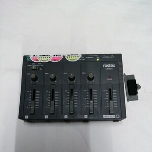 FOSTEX Tetramix 4ch mixer MN04 LINE MIC / フォステクス 電池にて確認済み 通電確認のみ 送料520円他