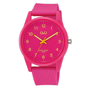 シチズン 腕時計 アナログ 10気圧防水 ウレタンベルト ピンク メンズ VS40-009/3218/送料無料