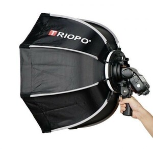 Godox TRIOPO 90cm V860II TT600 写真スタジオアクセサリーソフトボックス 8角形傘 ハンドル付き スタジオ照明 商品撮影