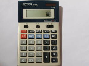 Cal-Citizen-2　CITIZEN製ソーラー双電源デスクトップ型電卓 DM1015(故障)