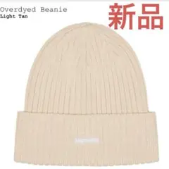 Supreme Overdyed Ribbed Beanie Light Tan