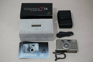 京セラ CONTAX Tix Die klassische Evolution フィルムカメラ 説明書 ケース 箱付 動作品 5392