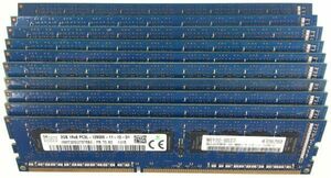 【2GB×10枚セット】低電圧版 SKhynix PC3L-12800E 計20GB 1R×8 中古メモリー サーバー用 低電圧版 DDR3 ECC 即決 動作保証【送料無料】