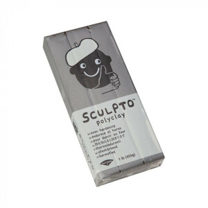 SCULPTO スカルプト(フィギュア造形用オーブン樹脂粘土)　グレー　453g /a