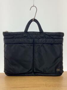 PORTER◆SHORT HELMETBAG/TANKER/ハンドバッグ/-/BLK