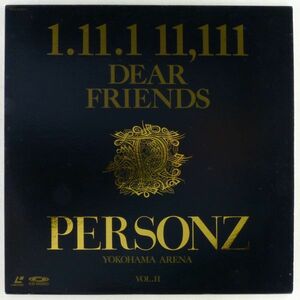 ○LD/レーザーディスク PERSONZ（パーソンズ）「1.11.1 11,111 DEAR FRIENDS YOKOHAMA ARENA VOL.II」1989年の横浜アリーナでのライブ映像