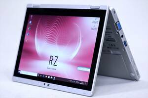 【1円～】Office2021搭載！超軽量745ｇ！10.1型WUXGA液晶コンパクト2-in-1タブレット！CF-RZ5 m5-6Y57 8Ｇ SSD256G Win10リカバリ