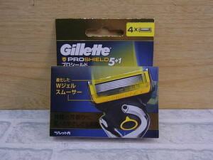 ◎K/567●【未使用品】ジレット Gillette☆T字カミソリ用替刃 4個組☆プロシールド PROSHIELD 5+1