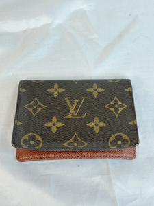 10225-2-UF10- LOUIS VUITTON ルイヴィトン - モノグラム ポルト2 カルト ヴェルティカル - パスケース カードケース ブラウン系